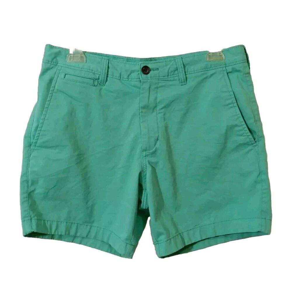 1901 Balard Slim Fit Men's  Chino Short Stretch Aqua Green Size 33